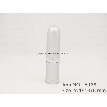 Élégant en aluminium Bullet forme rouge à lèvres Tube conteneur E128, tasse taille 12.1/12.7,Custom couleurs